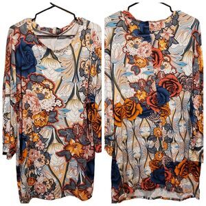 ASOS DESIGN Red Mini Dress Mixed Floral Print Lace Blouson Sleeve Womens Size 14